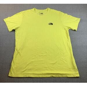 The North Face Men's XL Yellow Logo Graphic T-Shirt Crewneck